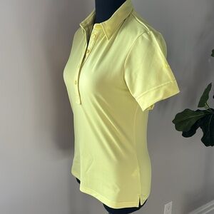 J. LINDEBERG WOMENS GOLF POLO TOP YELLOW